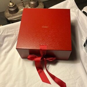 Cartier Red Gift Box with Ribbon